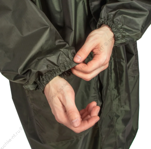 Плащ для охоты и рыбалки СЛЕДОПЫТ, непромокаемый, Taffeta PU 3000, хаки, р. 52-54 Плащ для охоты и рыбалки СЛЕДОПЫТ, непромокаемый, Taffeta PU 3000, хаки, р. 52-54