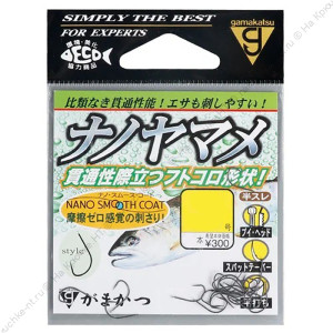 GAMAKATSU Крючок Nano Yamame Smooth Coat №4 B 19шт GAMAKATSU Крючок Nano Yamame Smooth Coat №4 B 19шт