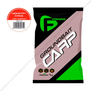 F-FISHING Прикормка для рыбы CARP Монстр Краб 1кг F-FISHING Прикормка для рыбы CARP Монстр Краб 1кг