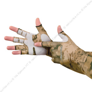 Перчатки для рыбалки летние Aquatic UPF50+ (цвет: SAND CAMO, размер S/M) Перчатки для рыбалки летние Aquatic UPF50+ (цвет: SAND CAMO, размер S/M)