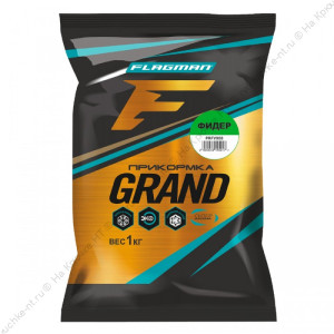 FLAGMAN Прикормка для рыбы GRAND Фидер 1кг FLAGMAN Прикормка для рыбы GRAND Фидер 1кг